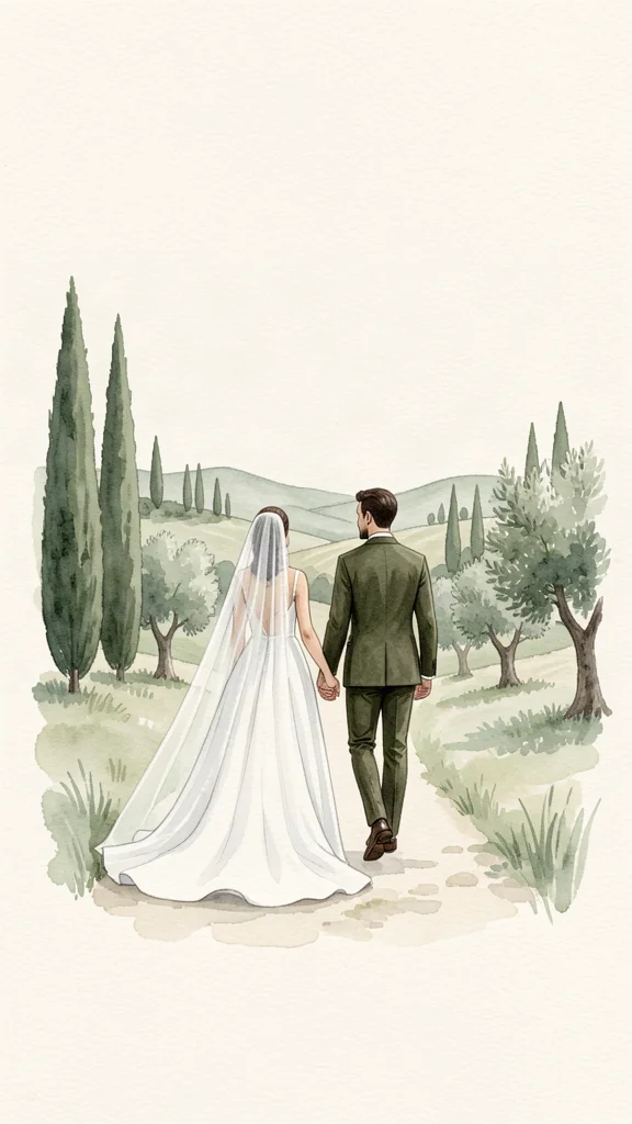 Luna and Bogart Walking in Tuscany